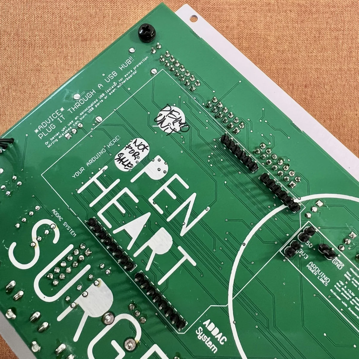 写真:Arduinoを配置する箇所