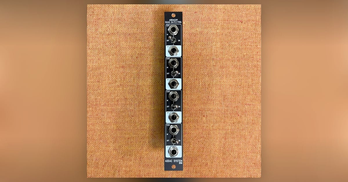 鍵盤楽器 ADDAC217 Quad Gate to Trigger 鍵盤楽器 ADDAC217 Quad Gate to Trigger ADDAC217 - ADDAC200