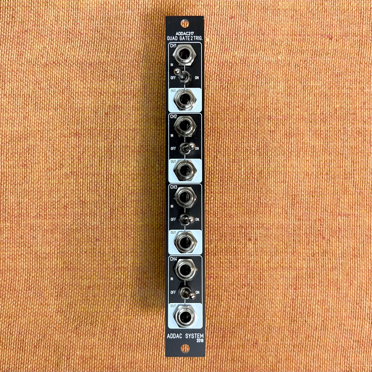 ADDAC System: ADDAC217 Quad Gate to Trigger