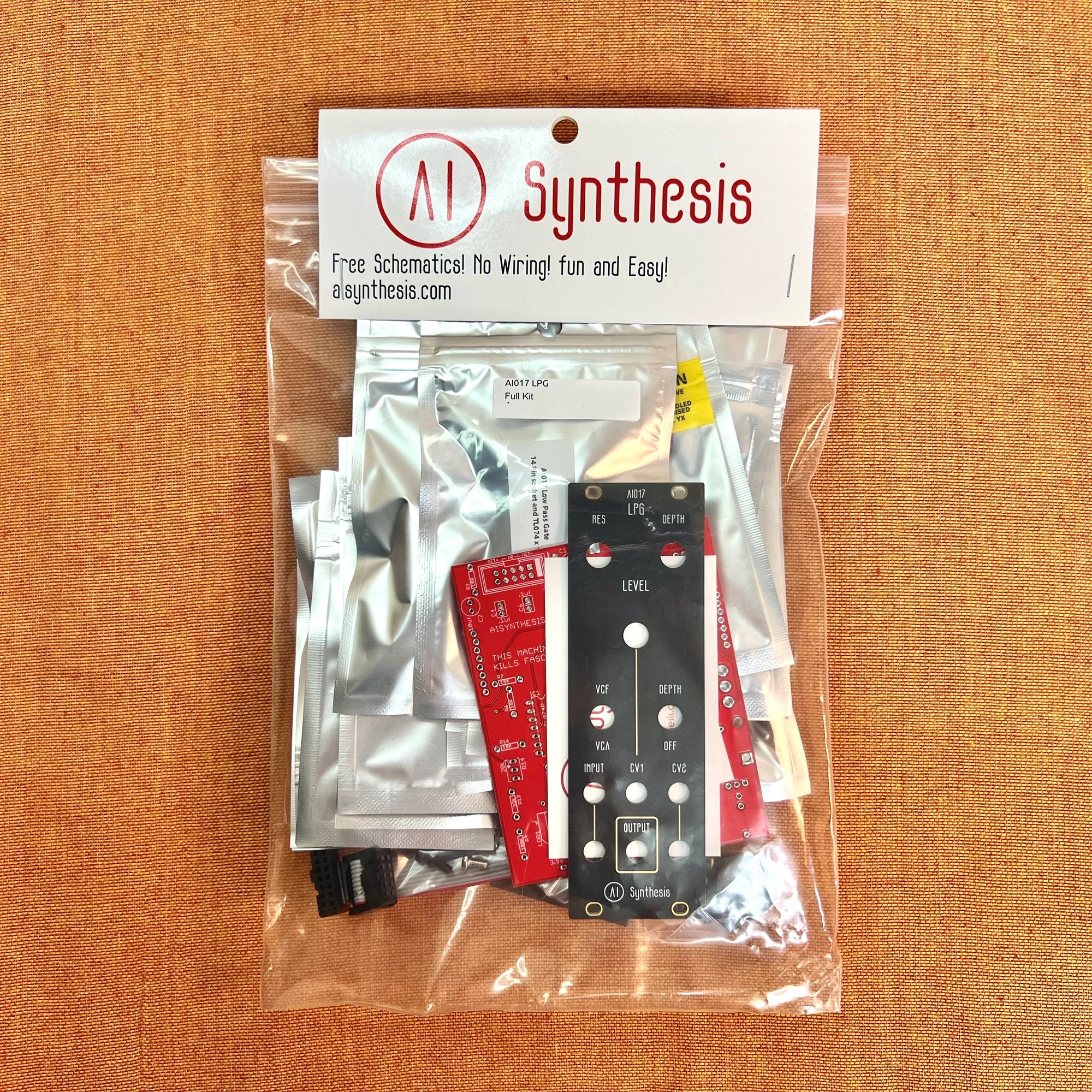 AI Synthesis: AI017 Low Pass Gate DIY Kit (Black)