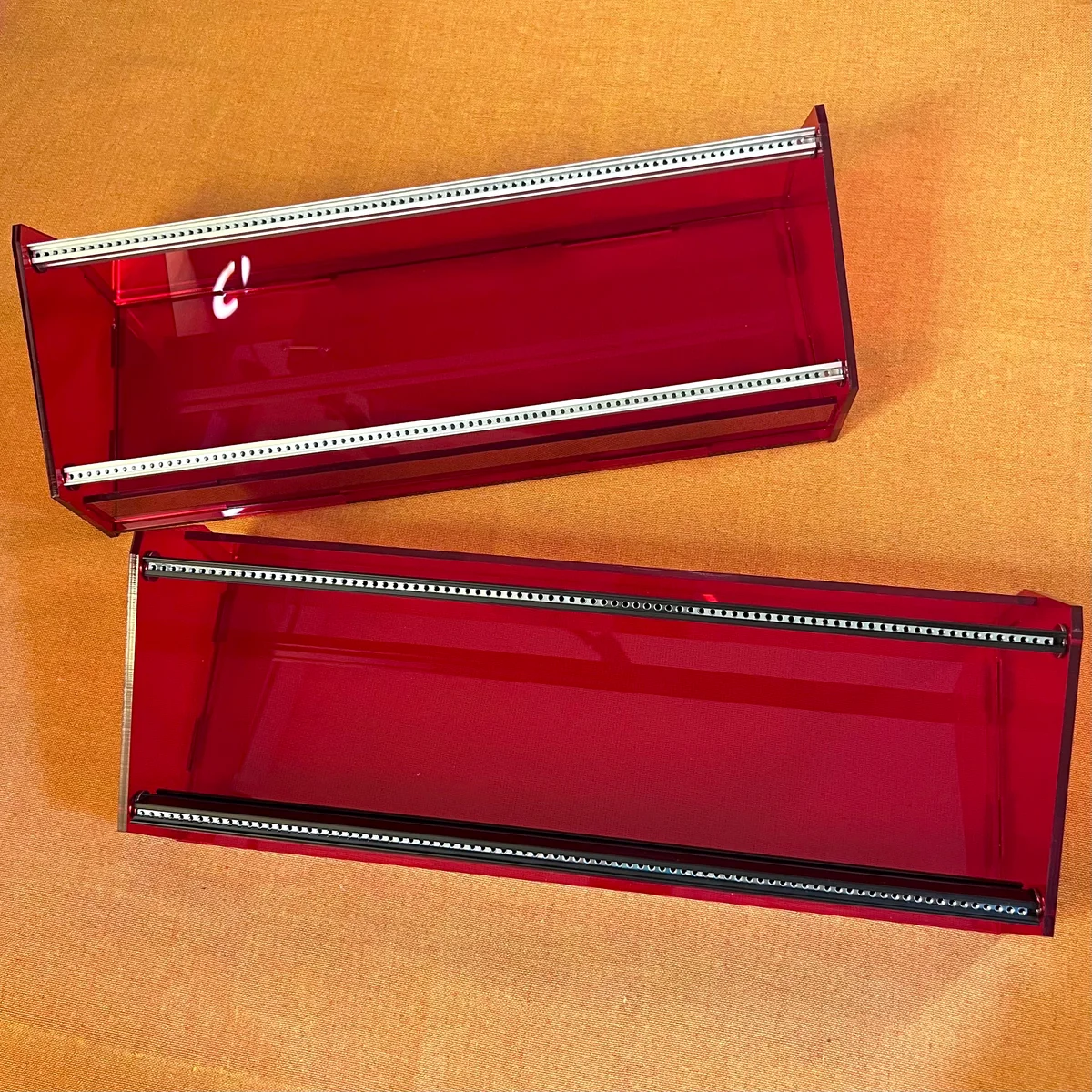 Takazudo Modular: アクリルモジュラーケース84HP レール付き