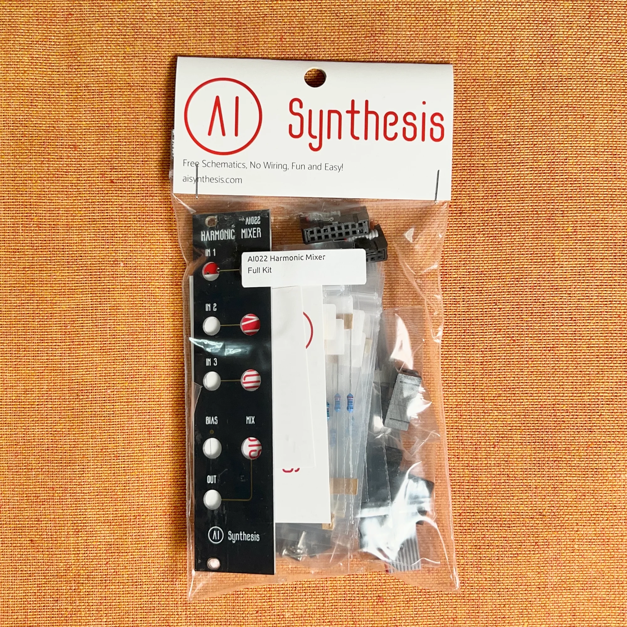 AI Synthesis: AI022 Harmonic Mixer (Black Panel) DIY Kit