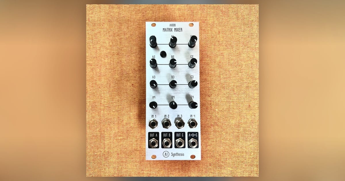 AI Synthesis: AI008 Eurorack Matrix Mixer | Takazudo Modular