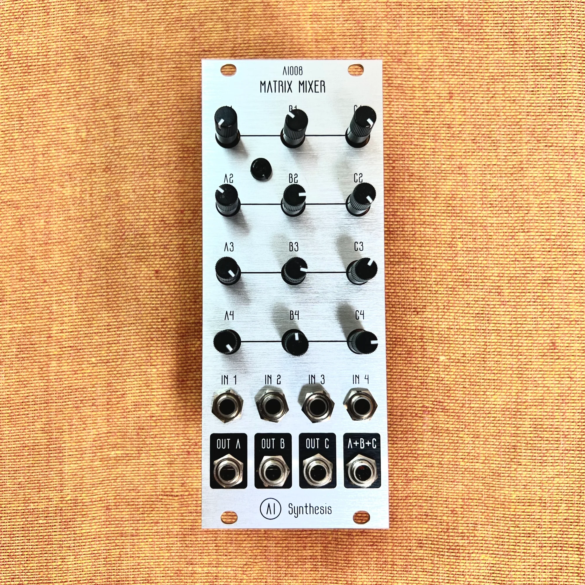 AI Synthesis: AI008 Eurorack Matrix Mixer (Aluminium)