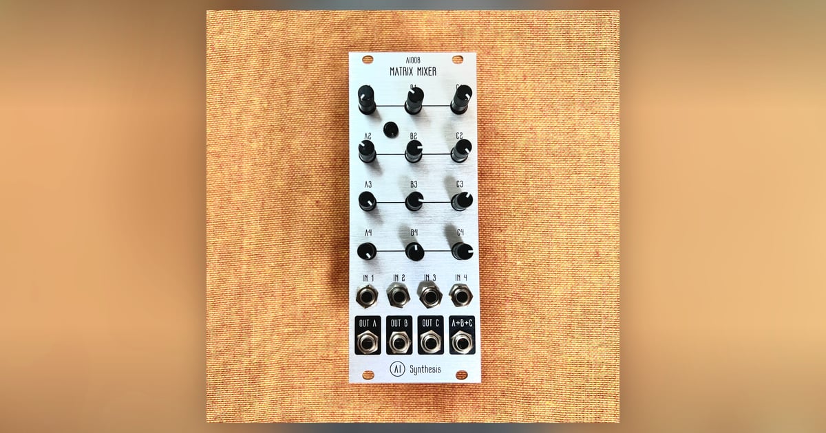AI Synthesis: AI008 Eurorack Matrix Mixer | Takazudo Modular