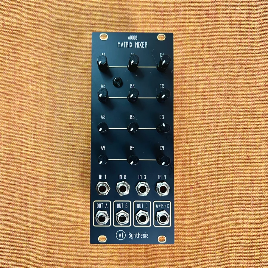 AI Synthesis: AI008 Eurorack Matrix Mixer (Black)
