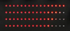 LEDの表示:ボリュームの表示