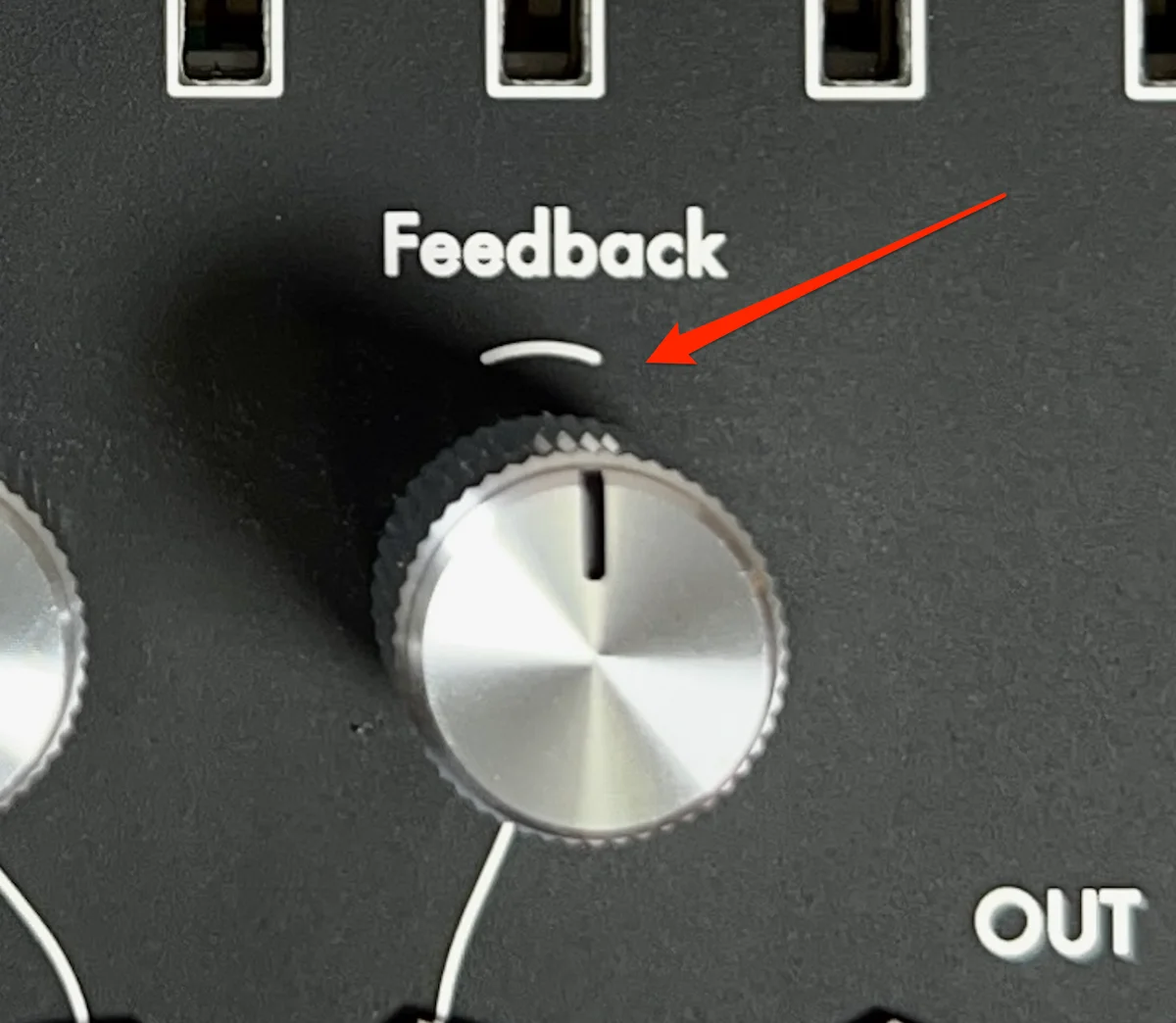 Feedbackノブのマーク