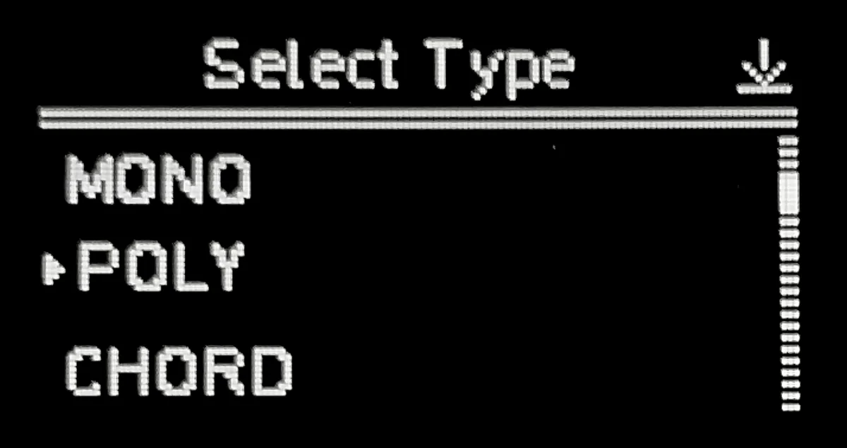 ディスプレイ: Sequencer Mode選択の図