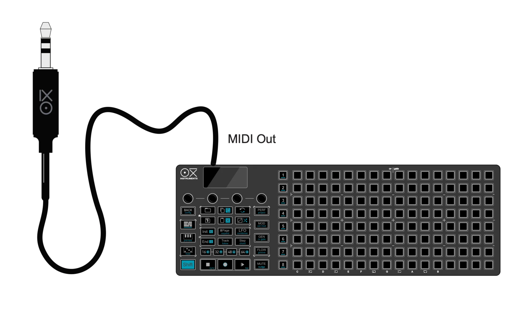 OXI Split V2の接続図2