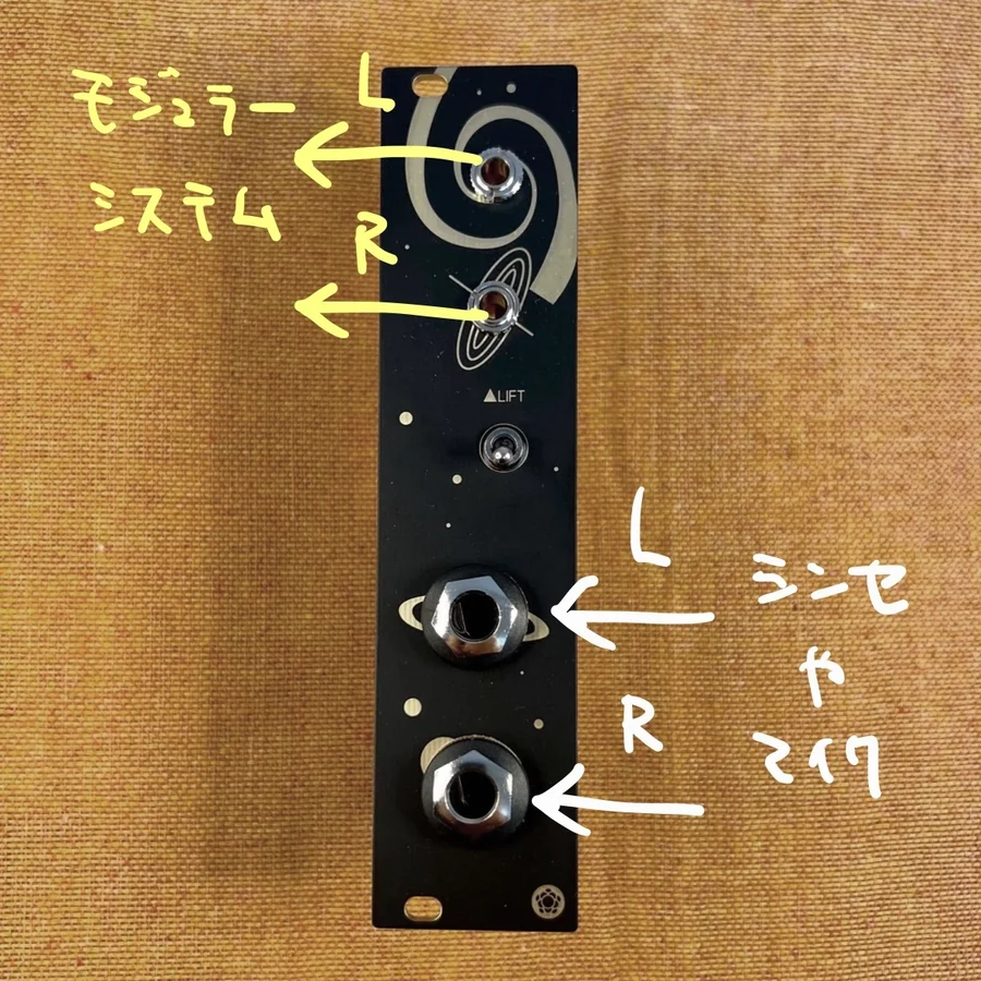 図:バランス接続からアンバランス接続へ