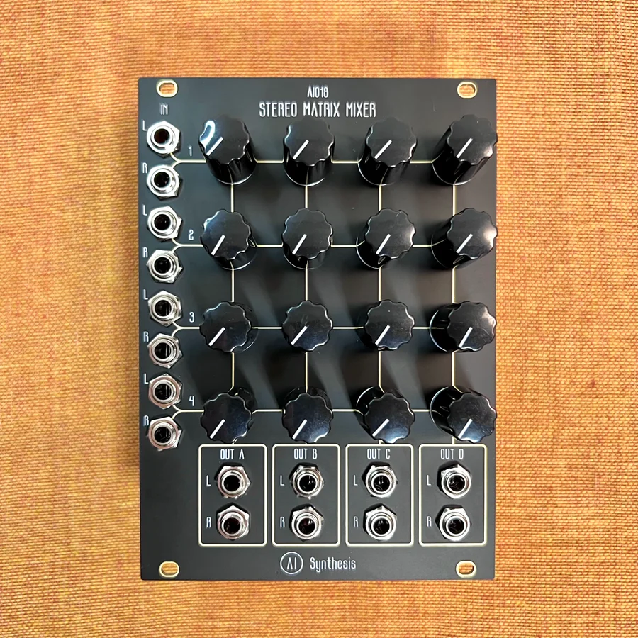 AI Synthesis: AI018 Stereo Matrix Mixer (Black)