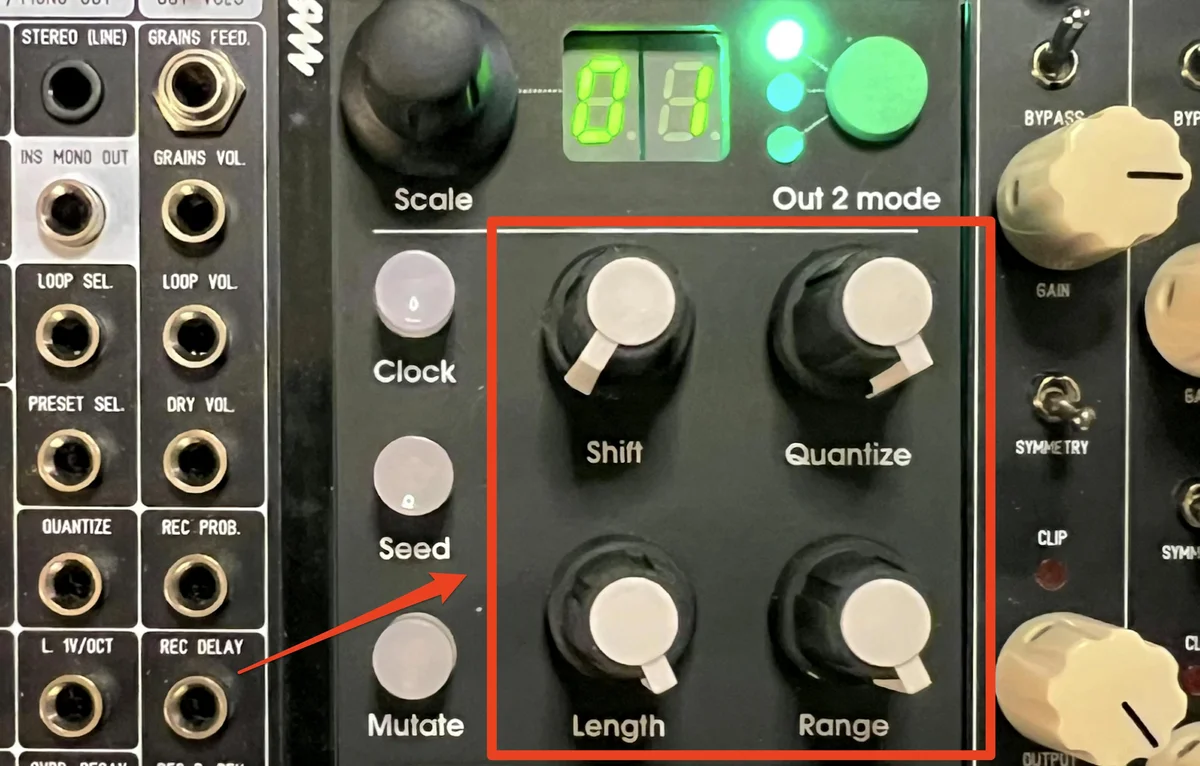 Sycamoreのノブ設定例