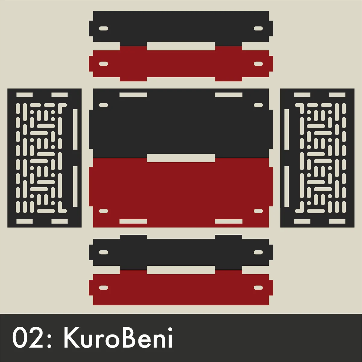 KuroBeniのパネルカラー図