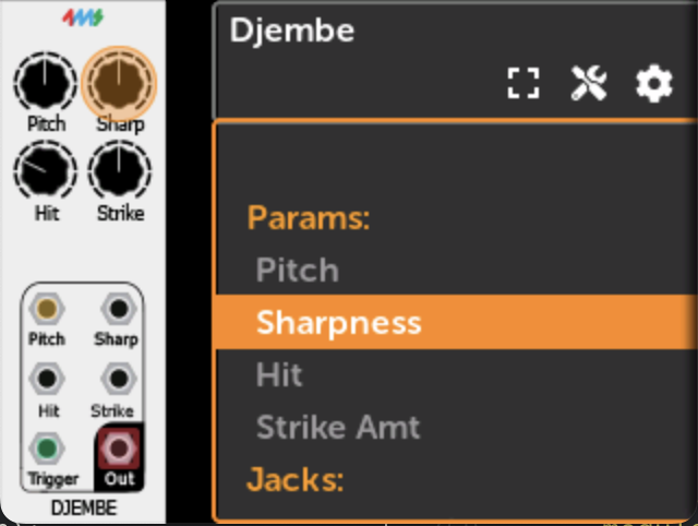 Djembe Sharpノブ