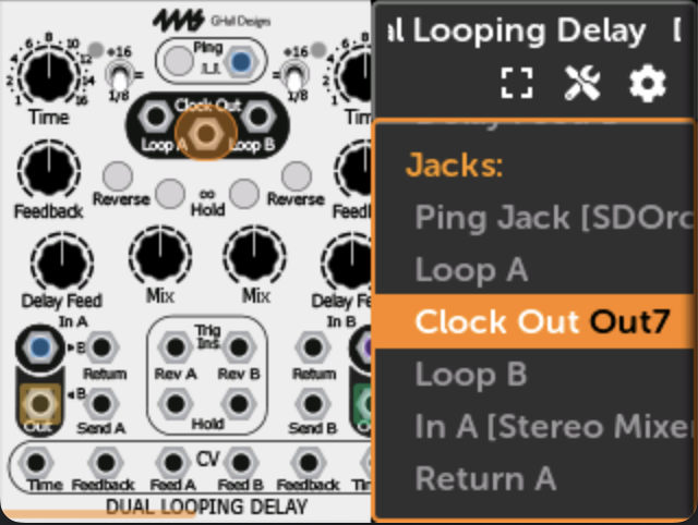 DLDジャック割り当て済み
