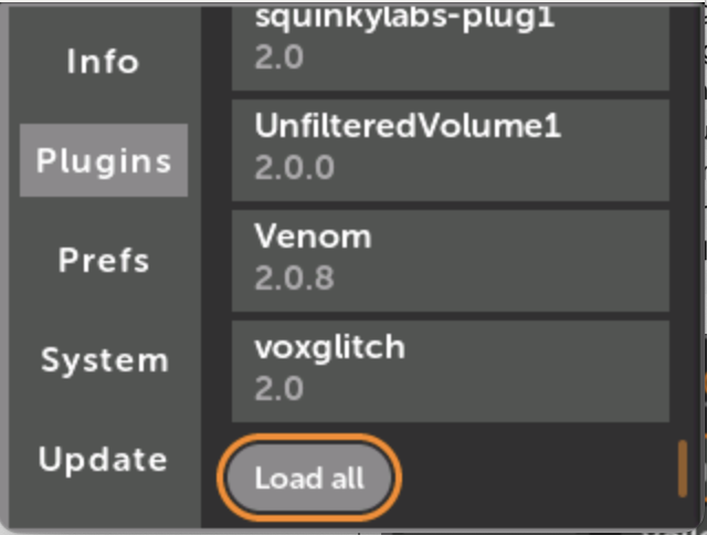 プラグイン全てロード
