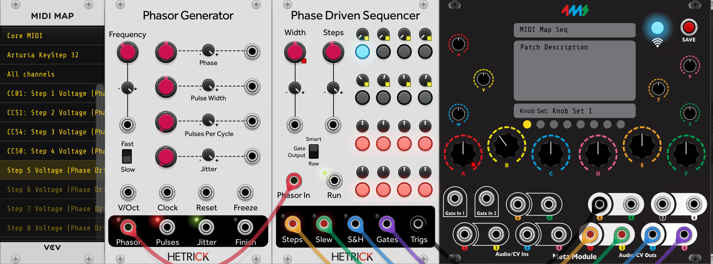 VCV MIDI ノブマッピング