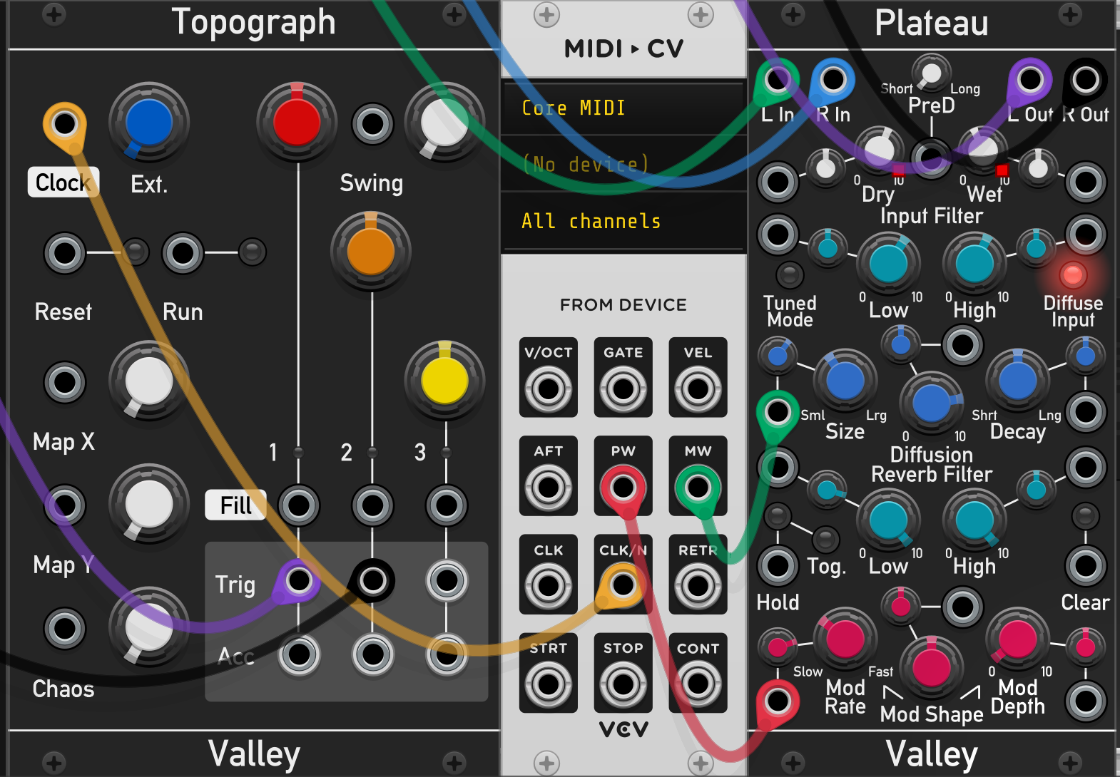 VCV MIDI その他のマッピング