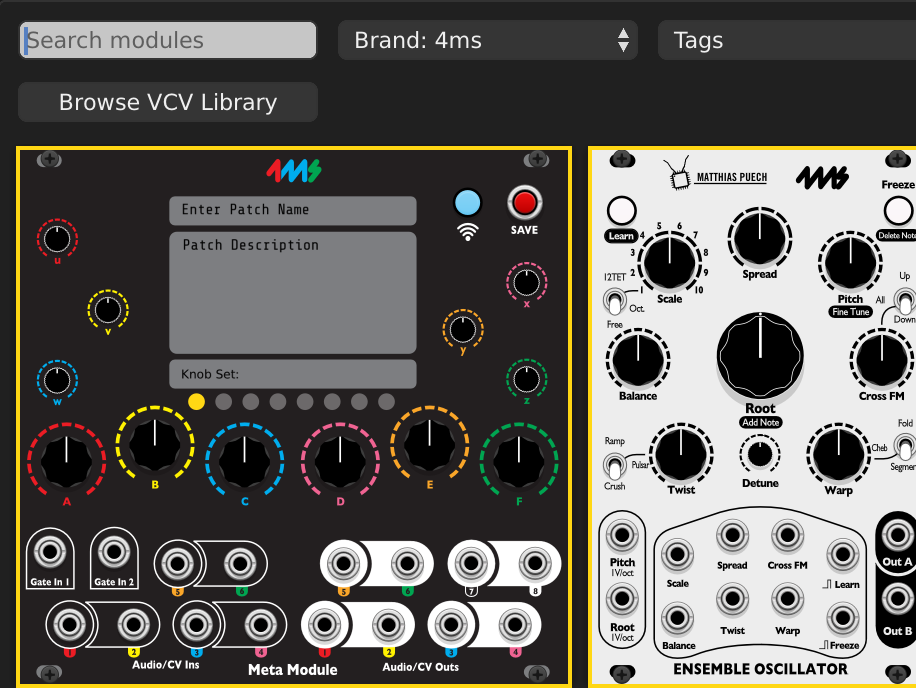 VCV Rack モジュール